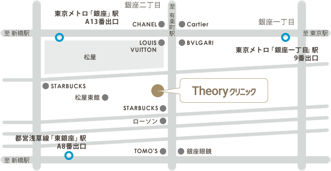 地図 東京都中央区銀座3-7-2　オーク銀座ビル6F